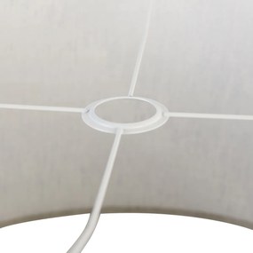 Текстилен абажур светлосив кръгъл 50/50/25