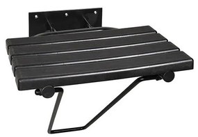 Седалка за душ 44x46 см черна