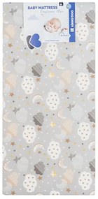 KIKKA BOO Матрак FANTASIA PLUS 60/120/8 см CLOUDS GREY