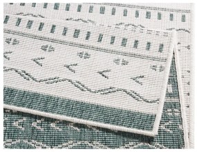 Зелен и кремав килим на открито , 80 x 150 cm Kuba - NORTHRUGS