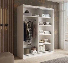 Гардероб Houston 150 плъзгащ се-Leuko-Мауро