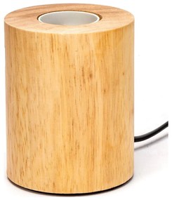 Aigostar - Настолна лампа 1xE27/60W/230V каучуково дърво