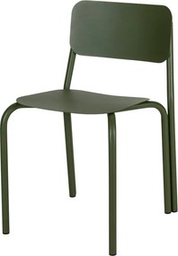 Зелен градински стол метален Kei – noo.ma