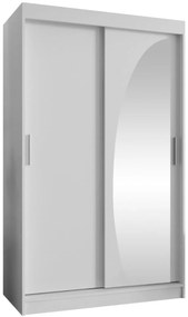 Гардероб Wika 120 плъзгащ-Бяло