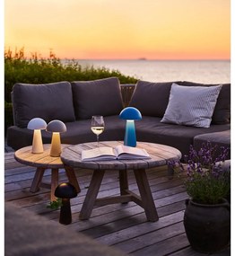 Сива LED настолна лампа с дистанционно управление (височина 28 cm) Sam – Sirius