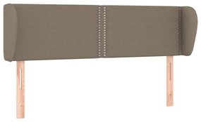 3117006 vidaXL Горна табла за легло с уши, таупе, 147x23x78/88 см, плат