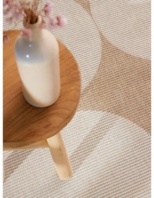 Кръгъл килим за открито и закрито в цвят слонова кост и бежово ø 160 cm Duet Bowen – NORTHRUGS