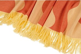 Жълта/оранжева памучна плажна кърпа 100x160 cm Nuno – noo.ma