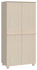 340480 vidaXL Гардероб HAMAR, меденокафяв, 89x50x180 см, борово дърво масив