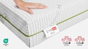 Матрак Zymmo, Mатрак Rila, 82x190x24, Среден към твърд, Високоеластична пяна, Терморегулиращ гел