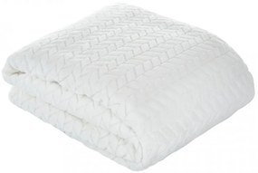 Бежово декоративно одеяло от кадифено мека материя Ширина: 70 см | Дължина: 160 см