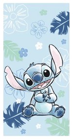 Синя памучна детска кърпа 70x140 cm Lilo and Stitch "Ohana Blue" – Jerry Fabrics