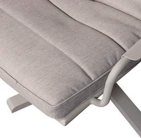 Светлосиво метално градинско кресло Coosa – Exotan