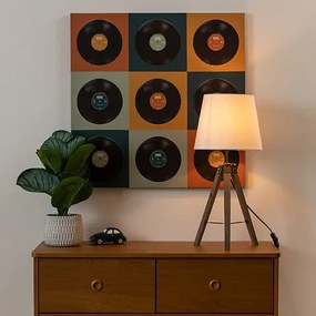 Настолна лампа atmosphera Runo Tripod, 58 cm - Черен