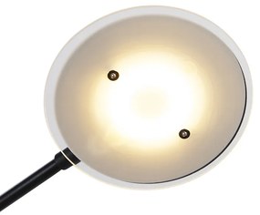 Подова лампа черна с лампа за четене с LED и USB порт - Sevilla