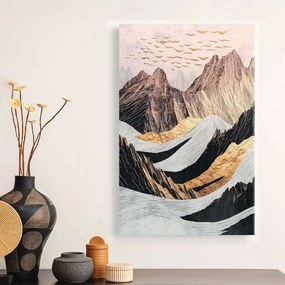 Картина „Abstract Mountain“ върху платно с дигитален печат, размери 70 × 100 × 3 см.