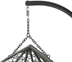 Градинска люлка Olivia -сив светло - сив тъмно