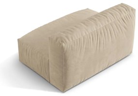 Бежов кадифен модул за диван (среден модул) Martina – Micadoni