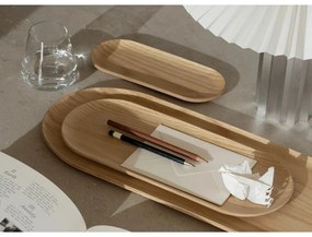 Бяла/в сребрист цвят затъмняваща се настолна лампа с текстилен абажур (височина 36 cm) Taite – Blomus