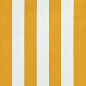 Сенник с падащо рамо, 150x150 см, жълто и бяло