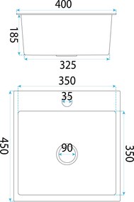 Стоманена мивка Leo 40 BRUSH COPPER