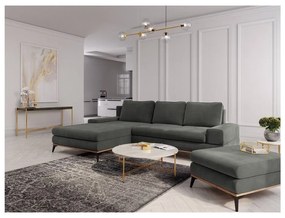 Тъмносив пуф Planet - Windsor &amp; Co Sofas