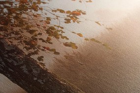Картина на платно – Мъглива есенна гора