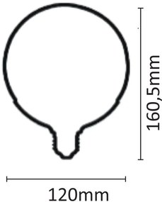 Лампа LED InLight E27 G120 18.5W 3000K