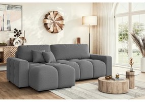 Сив разтегателен ъглов диван (променлив) Luki – Ropez