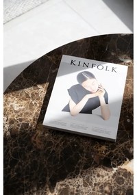 Кръгла масичка за кафе от кафяв мрамор 90x90 cm Brooksville - Rowico