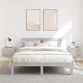 801062 vidaXL Нощни шкафчета, 2 бр, бетонно сив, 40x30x30 см, инженерно дърво