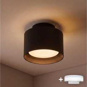 BRILAGI - LED точково осветително тяло BACKLIT 1xGX53/15W/230V + LED/3W Ø 10 cm черно