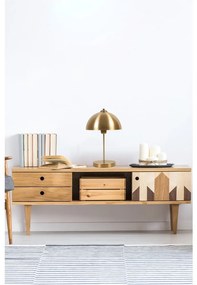 Настолна лампа в златисто с метален абажур (височина 40 cm) Lungo – Opviq lights