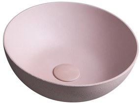 Sapho - Мивка за плот FORMIGO, Ø 39 см, бетон/розова