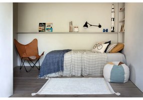 Кремав ръчно изработен памучен килим подходящ за пране 120x160 cm Bloom Natural – Lorena Canals