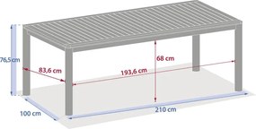 Градинска маса Hesperide Deona