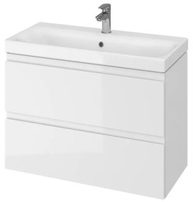 Cersanit S801-225-DSM - Стенно шкафче за баня с мивка MODUO SLIM бяло