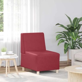 4108491 vidaXL Модулен диван без ръкави виненочервен 55 x 74 x 82 см