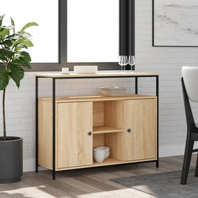 835500 vidaXL Бюфет, дъб сонома, 100x35x80 см, инженерно дърво