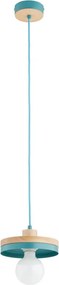 Полилей на кабел LARSO 1xE27/15W/230V мента/бежово