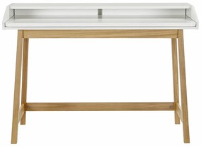 Работно бюро с бял плот St. James - Woodman