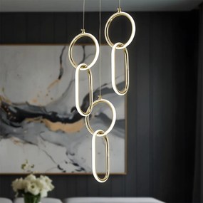 Висяща LED лампа G077-3CPR Gold