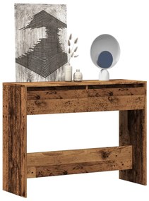 856784 vidaXL Конзолна маса от старо дърво 100x35x76,5 cm Инженерна дървесина