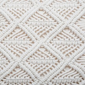 Декоративна възглавница atmosphera Macrame, 30x50 cm, Слонова кост