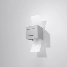 Сива стенна лампа Carlo – Sollux