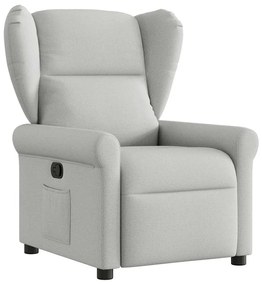 4015665 vidaXL Recliner Chair Cloud Grey Fabric