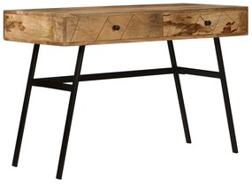 246718 vidaXL Писалище с чекмеджета, мангово дърво масив, 110x50x76 см