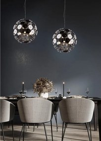 Матово черно висящо осветително тяло Discalgo - Trio