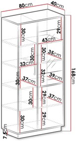 Витрина Santiago SN3-Drus