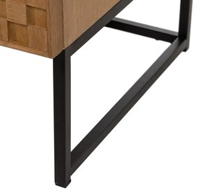 Витрина от декор от ясен в естествен цвят 84,5x198 cm – Ixia